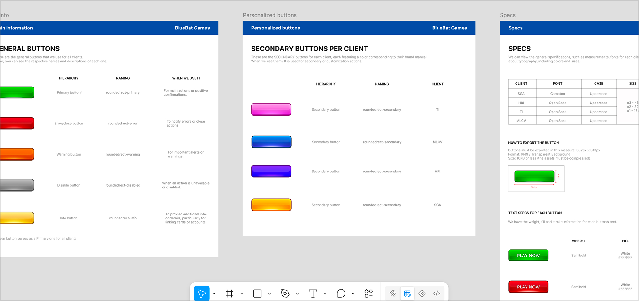Design System de componentes BlueBat