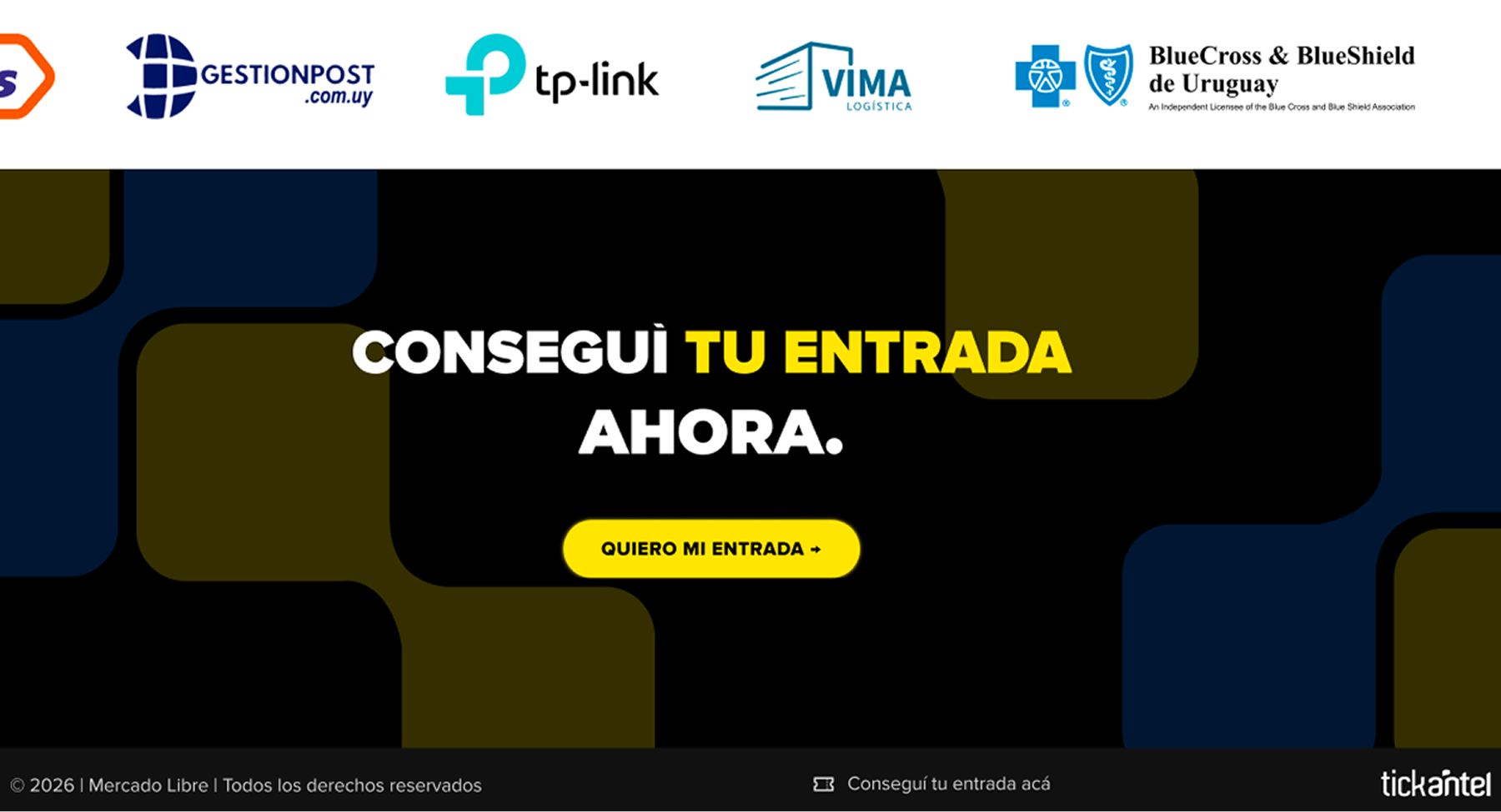 Mercado Libre Experience — entradas y sponsors